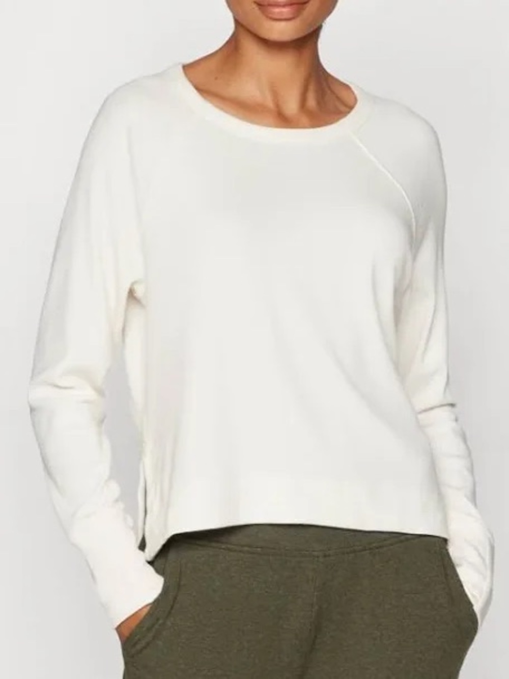 Athleta Coaster Luxe Ribbed High Hip Sweatshirt